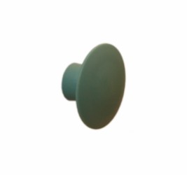 Knagg rund U-design Ø50 mm  - støvgrønn