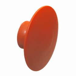 Knagg rund U-design Ø80 mm  - oransje