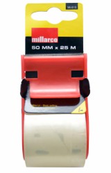 Millarco® tapedispenser med 1 rull tape 50 mm x 25 meter