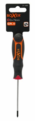 Boxer® skrutrekker med 2-komponents håndtak PH0 x 75 mm