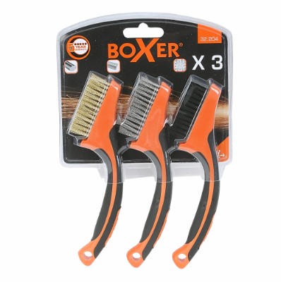 Boxer® mini-stålbørster i nylon, messing og rustfritt stål