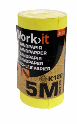 Work>it® sandpapir 9,3×500 cm K120