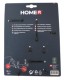 HOME It® stalldørshåndtak med skruer Ø14 x 40 x -90 mm elforsinket