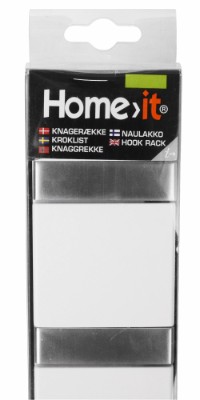 HOME It® flex knaggrekke med 4 knagger 31,6 × 2,2 x 7,2 cm hvit