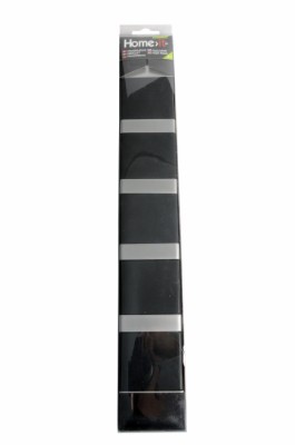 HOME It® flex knaggrekke med 6 knagger 48,4 × 2,2 x 7,2 cm svart