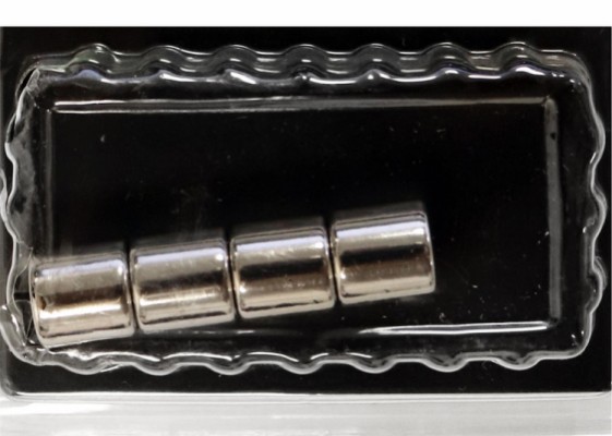 HOME it® magneter ekstra sterke sylinder 4 stk. stål