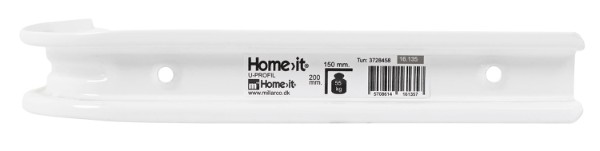 HOME It® hylleknekt med U-profil 150 x 200 mm hvit