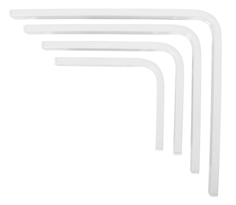 HOME It® hylleknekt med F-profil 150 x 200 mm hvit