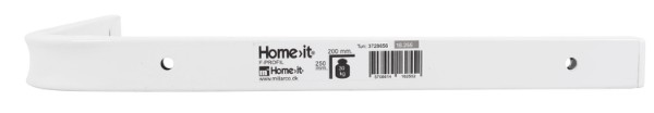 HOME It® hylleknekt med F-profil 200 x 250 mm hvit