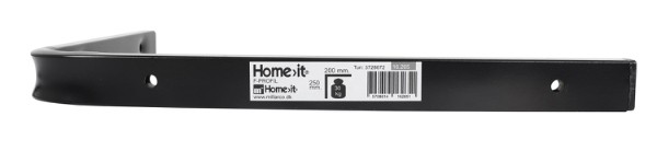 HOME It® hylleknekt med F-profil 200 x 250 mm svart