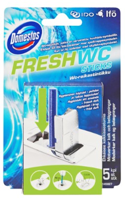Domestos WC sticks Ocean - 5-pakning