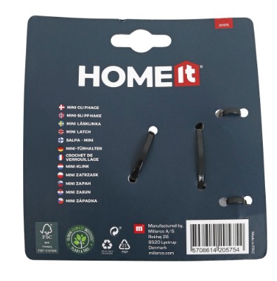 HOME It® mini-slipphake 116 x 50 x 65 mm galvanisert
