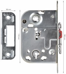 HOME It® låskasse innendørs med 1 nøkkel og skruer elforsink