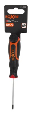 Boxer® skrutrekker med 2-komponents håndtak PH0 x 75 mm