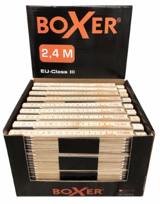 Boxer® tommestokk i tre 12 ledd 2,4 meter
