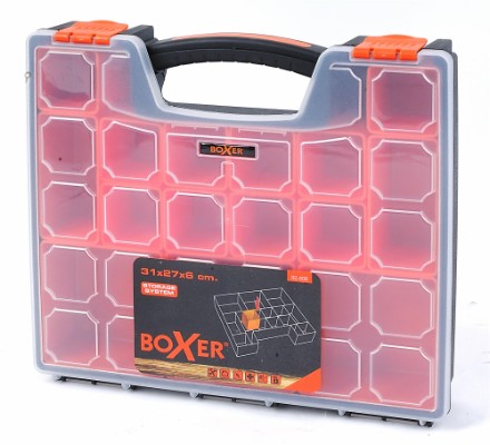 Boxer® sortimentsboks med 15 flyttbare kasser 31 x 27 x 6 cm.