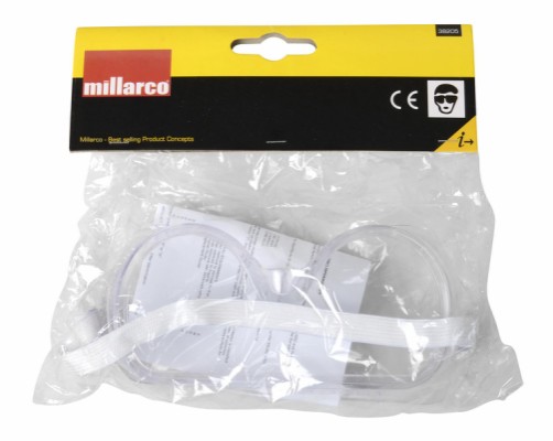 Millarco® vernebriller med elastikk klar