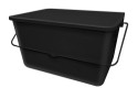 HOME It® firkantet malingsspann 10 liter svart