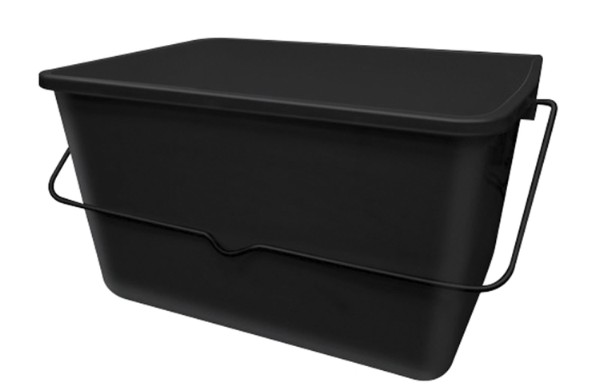 HOME It® firkantet malingsspann 10 liter svart