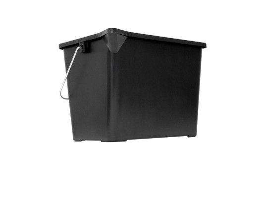 Kvadratisk malerrullebøtte med tut 8 liter, svart