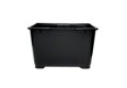 Kvadratisk rullebøtte 14 liter, svart