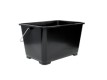 Kvadratisk rullebøtte 14 liter, svart