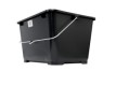 Kvadratisk rullebøtte 14 liter, svart