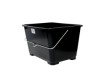 Kvadratisk rullebøtte 14 liter, svart