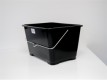 Kvadratisk rullebøtte 14 liter, svart