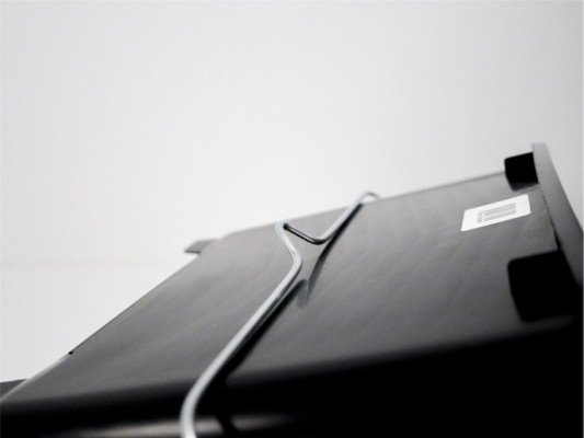 Kvadratisk rullebøtte 14 liter, svart