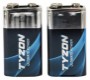 Tyzon 9 V superalkaliske batterier 2-pk.
