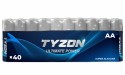 Tyzon alkaliske AA-batterier 40-pk