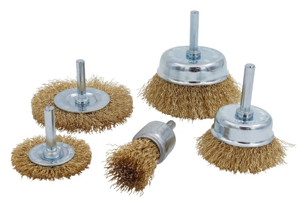 WORK It® stålbørstesett til bormaskin, 5 deler