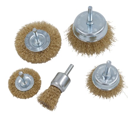 WORK It® stålbørstesett til bormaskin, 5 deler
