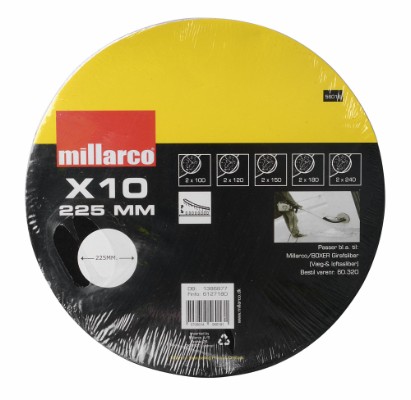 Millarco® slipepapir til sjiraffsliper 225 mm 10-pk.