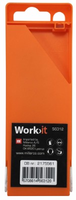 Work>it® betong- og murborsett Ø4-5-6-8-10 mm