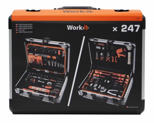 Work>it® verktøykoffert med 247 deler