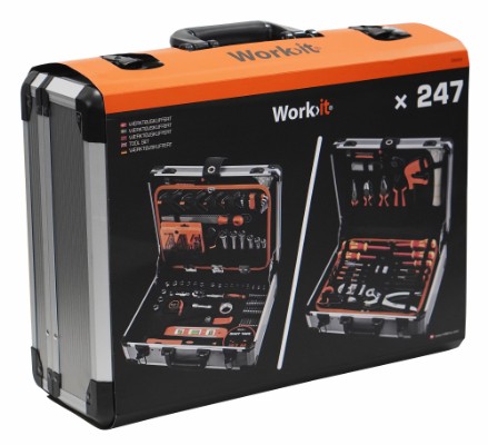 Work>it® verktøykoffert med 247 deler
