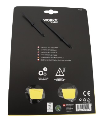 WORK It® limpistolsett, 10 W og 50 W med 2×10 limstifter