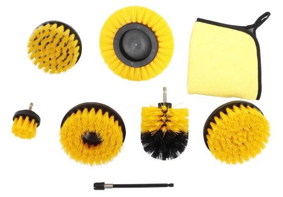 WORK It® børstesett til bormaskin, 8 deler