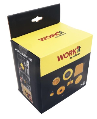 WORK It® børstesett til bormaskin, 8 deler