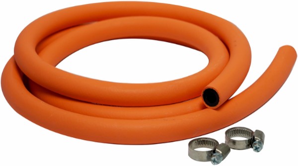 Cozze® slange til regulator, 2,0 m og 2 x strammebånd til slangestuss