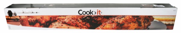 Cook>it® rotisseri til gassgrill med 3 og 4 brennere og 10×10 mm spyd rustfritt