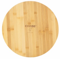 Cozze® pizzaskjærebrett Ø350 x 12 mm bambustre
