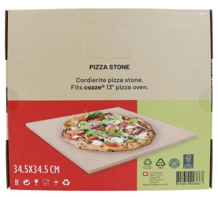 Cozze® pizzastein til pizzaovn 34,5×34,5 cm