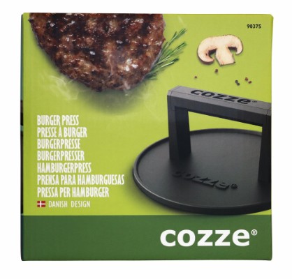 Cozze® burgerpresse/kjøttpresse Ø160 x 80 mm støpejern