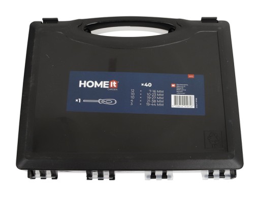 HOME It® strammebånd i koffertsortiment med 40 deler