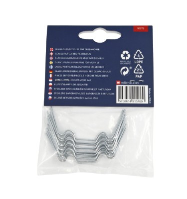 HOME It® små glassklips/flueben til drivhus 16 stk.