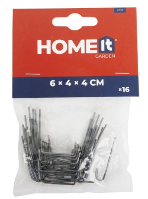 HOME It® store glassklips/flueben til drivhus 16 stk.