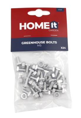 HOME It® spesial-drivhusbolter til montering av drivhusprofiler 24 stk.